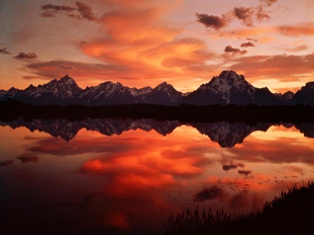 Grand Teton National Park at Sunset, Wyoming