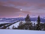 Pine Creek Pass in Winter, Teton Valley, Idaho