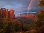 Red Rock Rainbow, Secret Mountain Wilderness, Near Sedona, Arizona