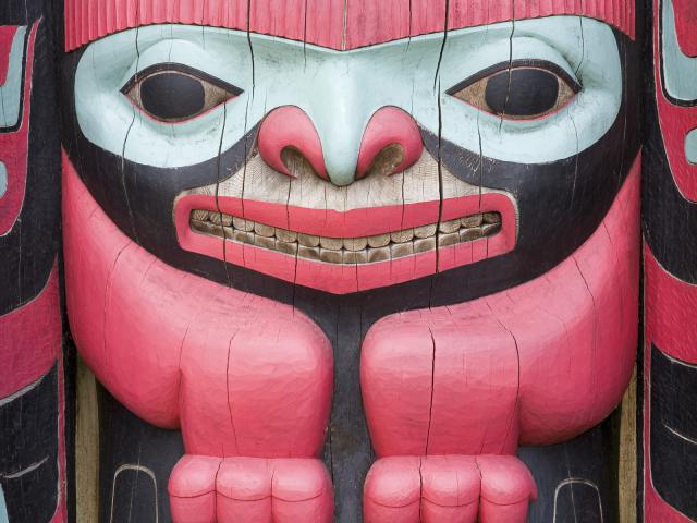 Totem Pole at Icy Strait Point Cultural Center, Hoonah, Alaska