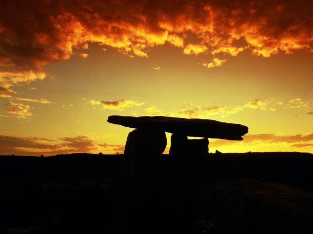 Ancient Dolmen The Burren County Clare Ireland