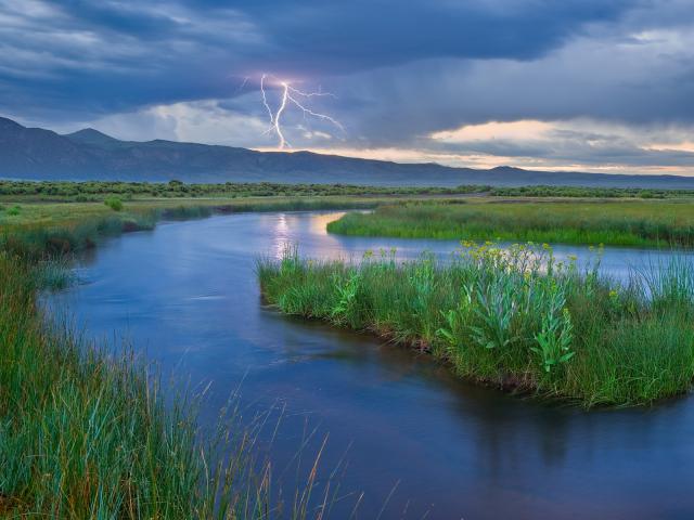 Long Valley Summer Storm Bishop California