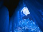 Icicles in Glacier Opening Glacier Bay National Park Alaska