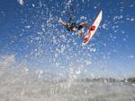 Kite Surfer Jumping