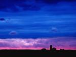 Farm at Dusk Iowa