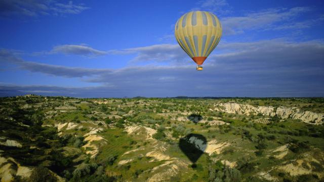 Hot-Air Ballooning Above Cappadocia Anatolia Turkey