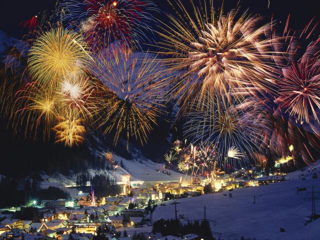 New Years Celebration St. Anton am Arlberg Tyrol Austria