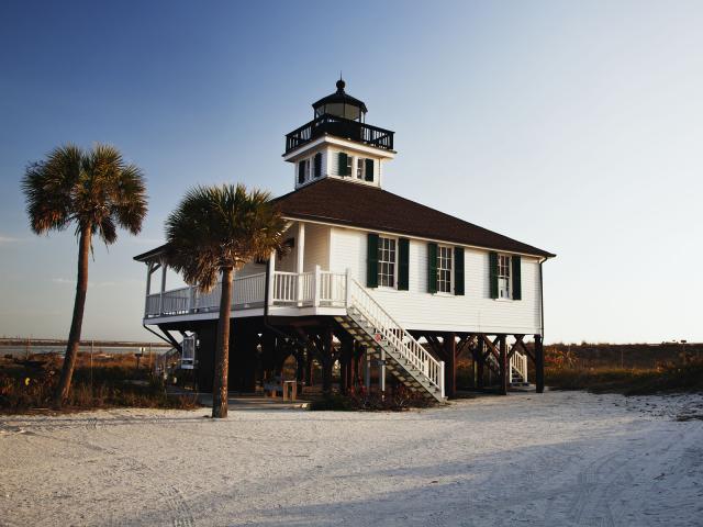 Port Boca Grande Lighthouse on Gasparilla Island, Boca Grande, Florida