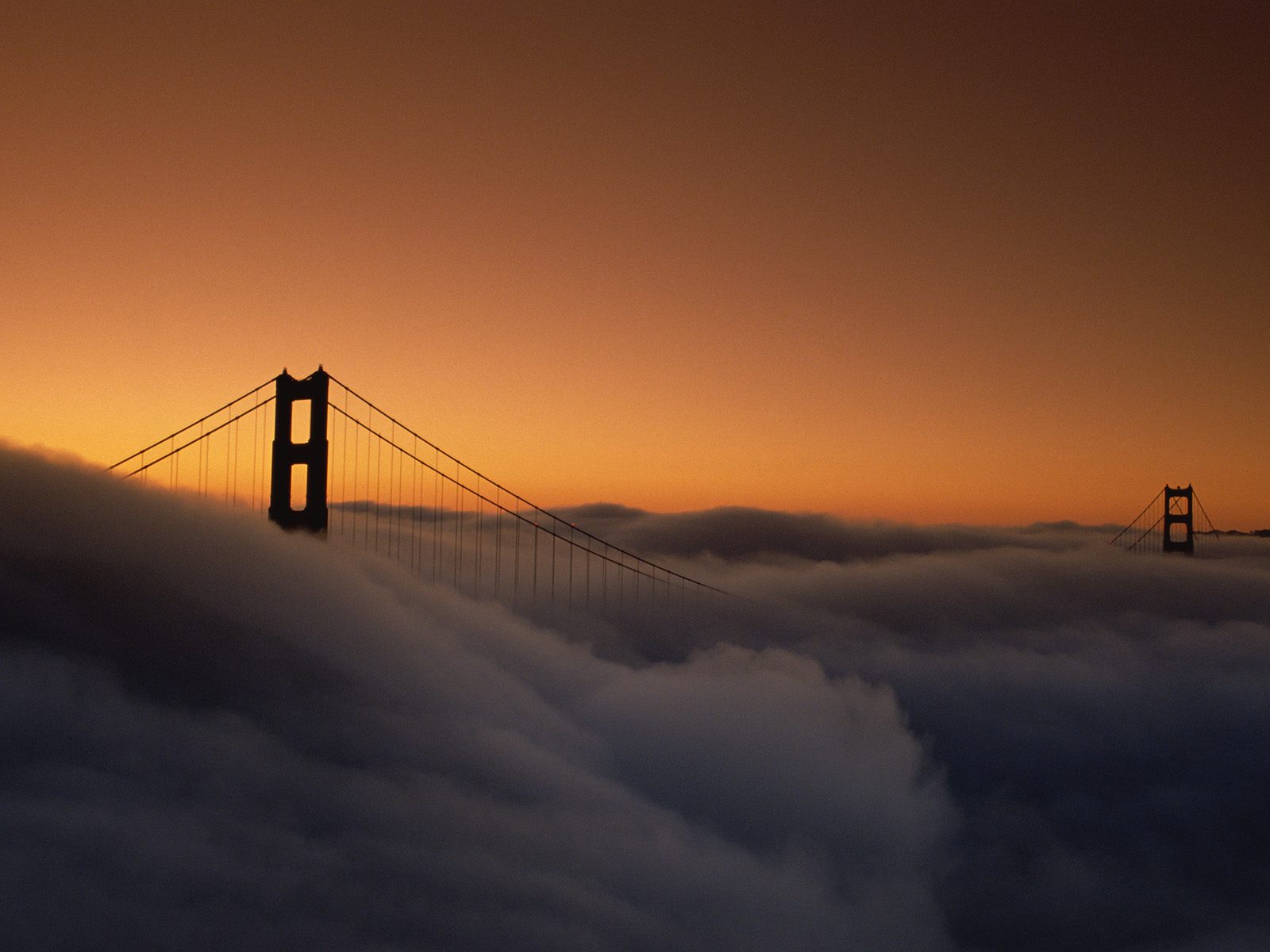 Marine Layer and the Golden Gate Bridge, San Francisco, California
