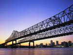 Greater New Orleans Bridge at Twilight, Louisiana