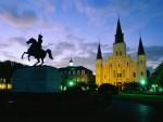 St. Louis Cathedral and Jackson Square, French Quarter, New Orleans, Louisiana