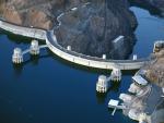 Aerial View of the Hoover Dam, Nevada