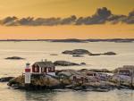 Archipelago Island and Lighthouse, Near Gothenburg, Sweden