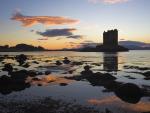 Castle Stalker at Sunset Port Appin Argyll Scotland