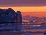 Icebergs in Disko Bay Greenland