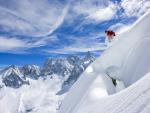 Skiing Near Chamonix-Mont-Blanc France