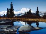 Mount McKinley From Nugget Pond, Denali National Park, Alaska